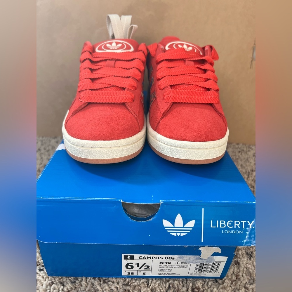 ADIDAS CAMPUS 00S X LIBERTY LONDON SHOES Size 6.5 NIB - Picture 3 of 10